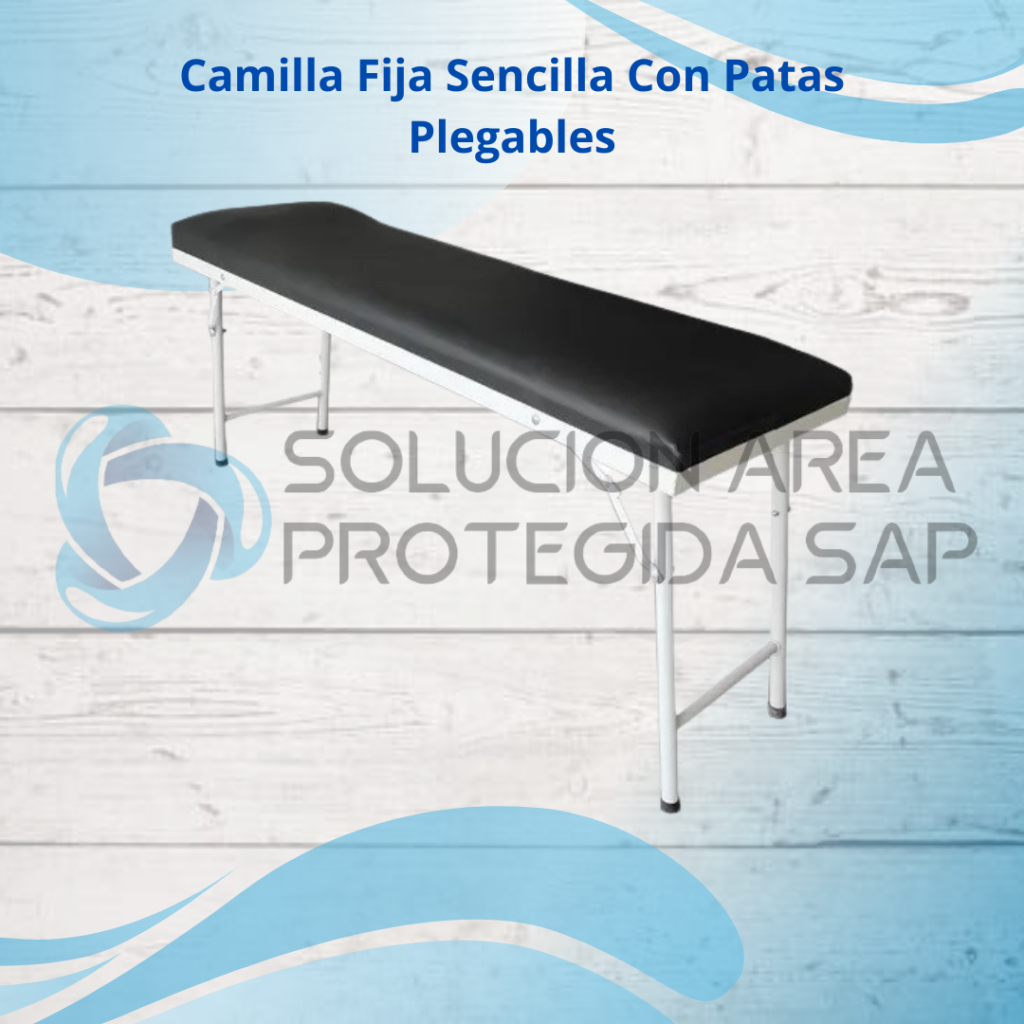 camilla-fija-sencilla-con-patas-plegables